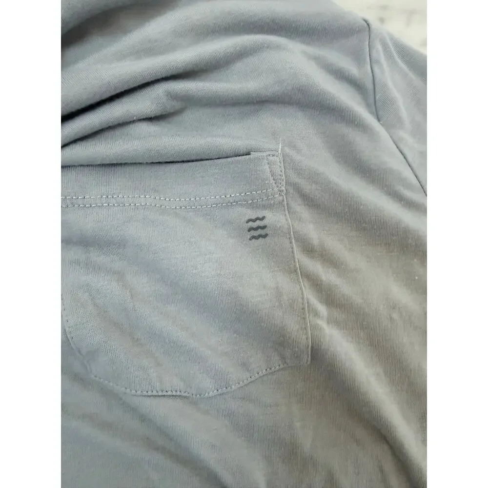 Free Fly Bamboo Lightweight Hoodie Men's Slate Long Sleeve Size L